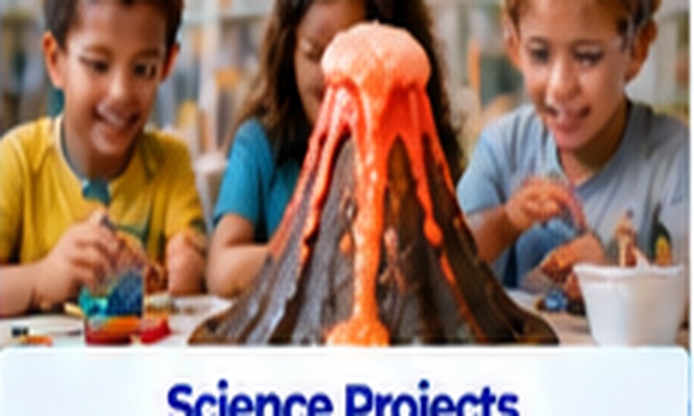 Children doing a science project